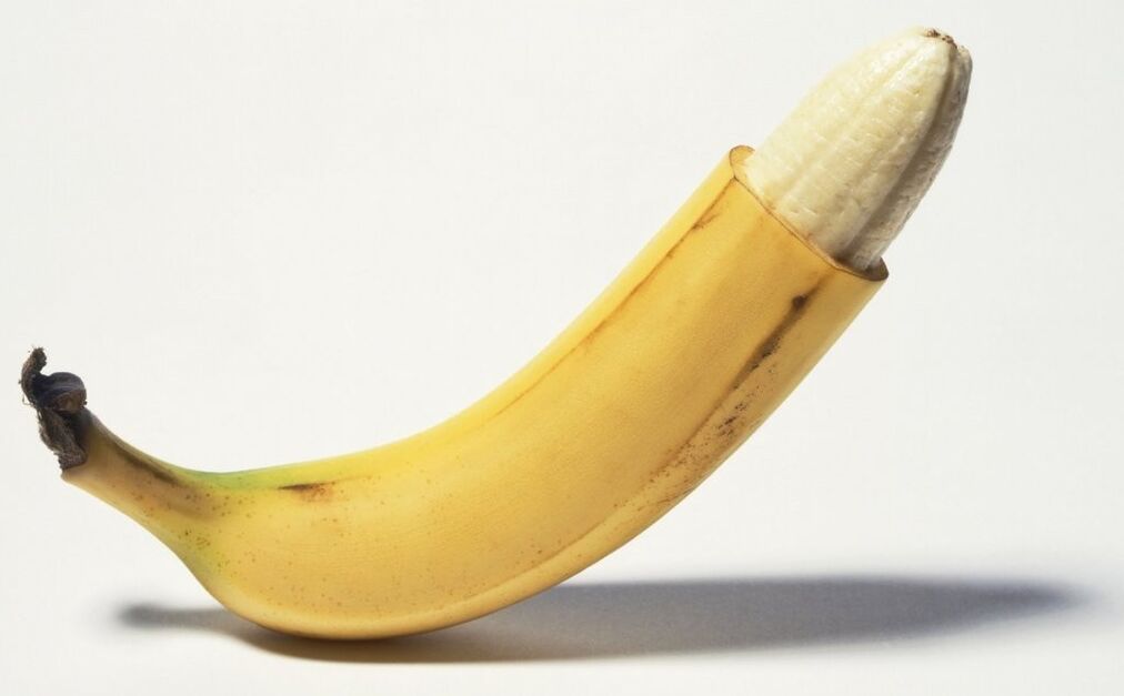 banaan imiteert lul en vergroting